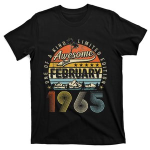 58th Birthday Gift Awesome Since February 1965 58 Year Old T-Shirt