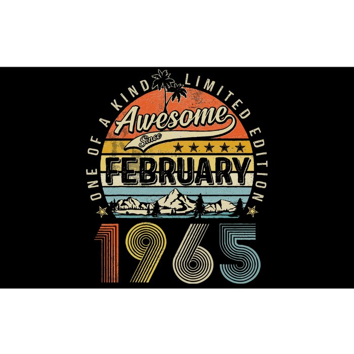 58th Birthday Gift Awesome Since February 1965 58 Year Old Bumper Sticker