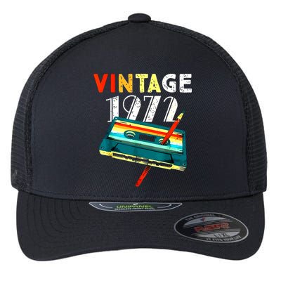 50th Birthday Gift Men Vintage 1972 50 Years Old Flexfit Unipanel Trucker Cap