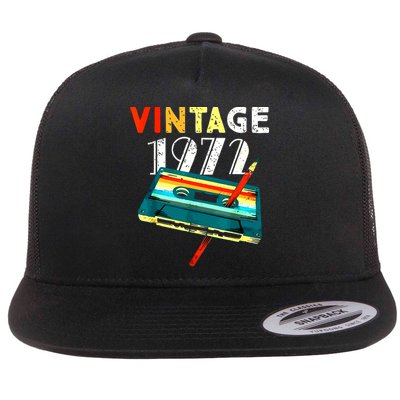 50th Birthday Gift Men Vintage 1972 50 Years Old Flatbill Hat