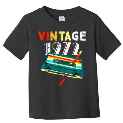 50th Birthday Gift Men Vintage 1972 50 Years Old Toddler T-Shirt
