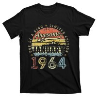 59th Birthday Gift Awesome Since January 1964 59 Year Old T-Shirt