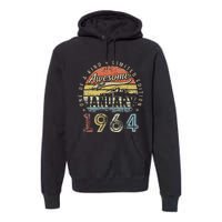 59th Birthday Gift Awesome Since January 1964 59 Year Old Premium Hoodie