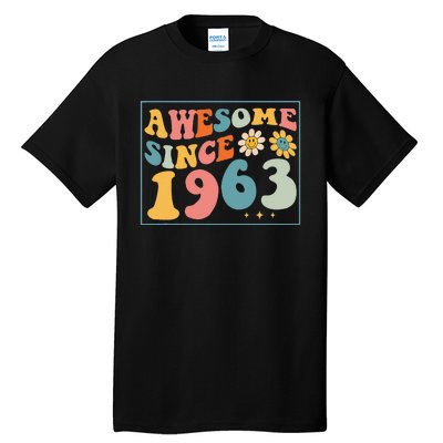 59th Birthday Gifts Awesome Since 1963 59 Years Old Groovy Tall T-Shirt