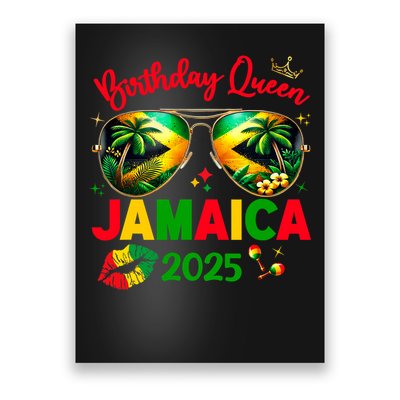 50th Birthday Girl Queen Jamaica Vacation Matching Outfit Poster