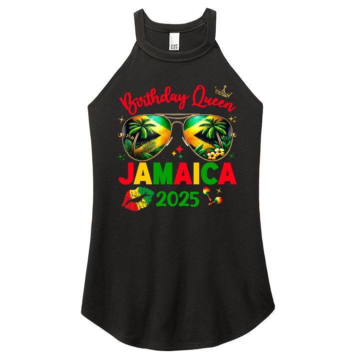 50th Birthday Girl Queen Jamaica Vacation Matching Outfit Women's Perfect Tri Rocker Tank