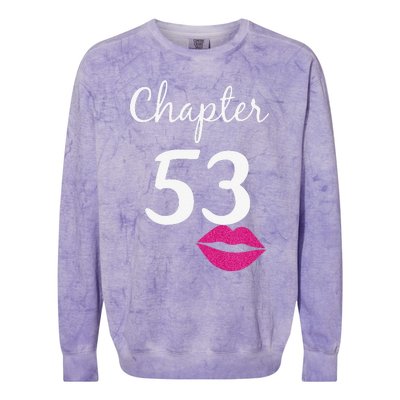 53rd Birthday Gift For Her Chapter 53 Years Old 53rd Bday Tank Top Colorblast Crewneck Sweatshirt