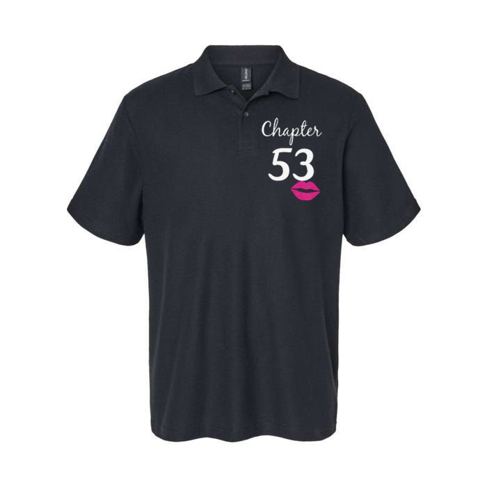 53rd Birthday Gift For Her Chapter 53 Years Old 53rd Bday Tank Top Softstyle Adult Sport Polo