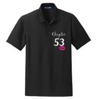 53rd Birthday Gift For Her Chapter 53 Years Old 53rd Bday Tank Top Dry Zone Grid Polo