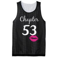 53rd Birthday Gift For Her Chapter 53 Years Old 53rd Bday Tank Top Mesh Reversible Basketball Jersey Tank