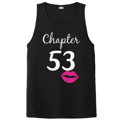 53rd Birthday Gift For Her Chapter 53 Years Old 53rd Bday Tank Top PosiCharge Competitor Tank