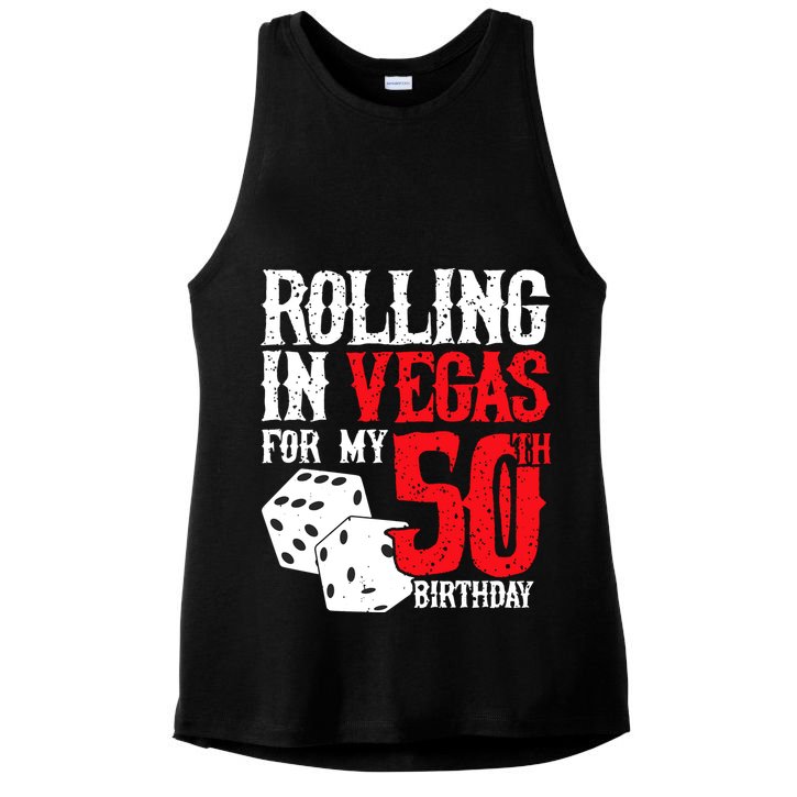 50th Birthday Gift Vintage 1972 Ladies PosiCharge Tri-Blend Wicking Tank