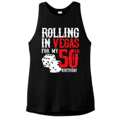 50th Birthday Gift Vintage 1972 Ladies PosiCharge Tri-Blend Wicking Tank