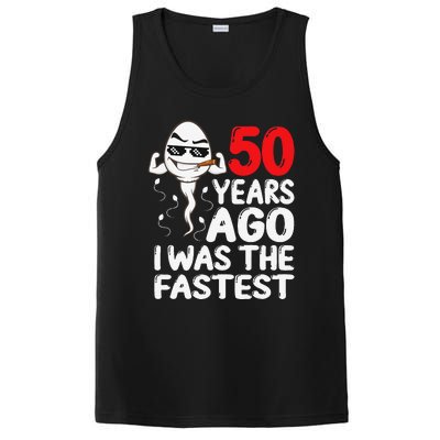 50th Birthday Gag Dress 50 Years Ago I Was The Fastest Funny PosiCharge Competitor Tank