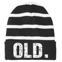 50th Birthday Gift Vintage 1972 Striped Beanie with Solid Band