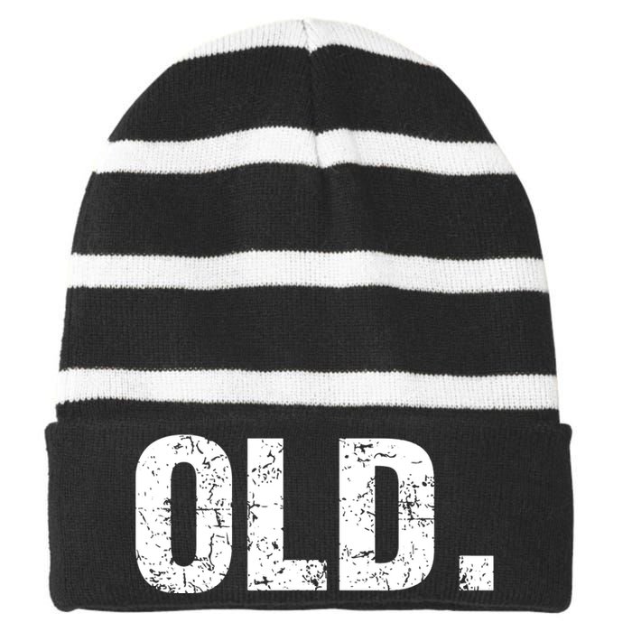 50th Birthday Gift Vintage 1972 Striped Beanie with Solid Band