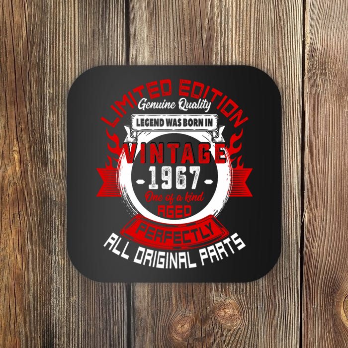 55th Birthday Gift Vintage Legends Born In 1967 55 Years Old Coaster