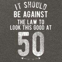 50th Birthday Gag Gift Idea 50 Year Old Joke Cotton Canvas Backpack
