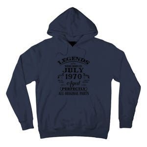 53rd Birthday Gift Legends Born In July 1970 53 Years Old Tall Hoodie