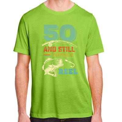 50th Birthday Gift For Fisherman Mens Adult ChromaSoft Performance T-Shirt