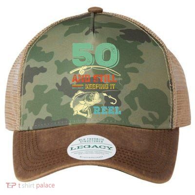 50th Birthday Gift For Fisherman Mens Legacy Tie Dye Trucker Hat