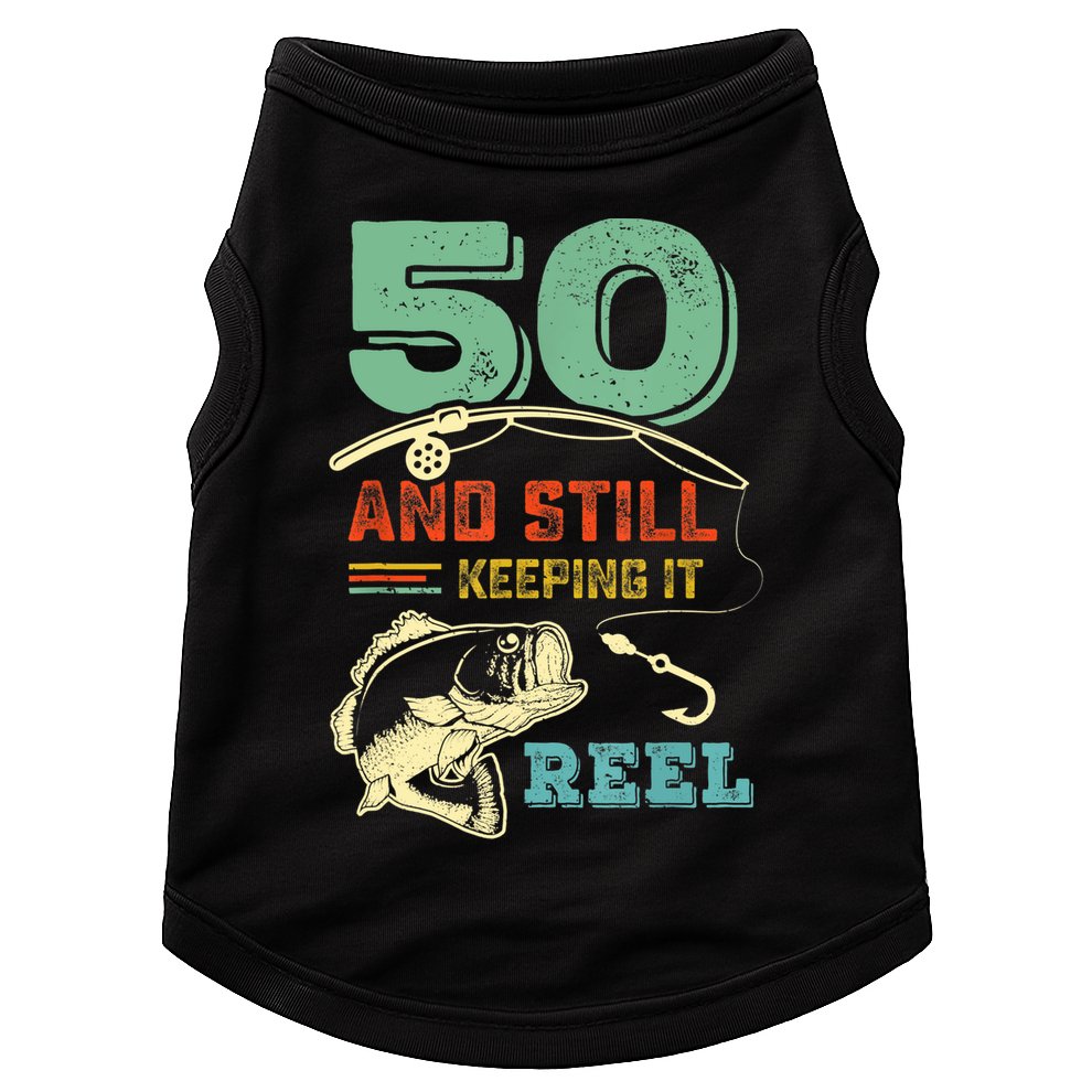 50th Birthday Gift For Fisherman Mens Doggie Tank