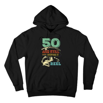 50th Birthday Gift For Fisherman Mens Hoodie