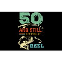 50th Birthday Gift For Fisherman Mens Bumper Sticker