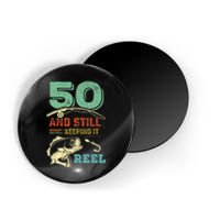 50th Birthday Gift For Fisherman Mens Magnet