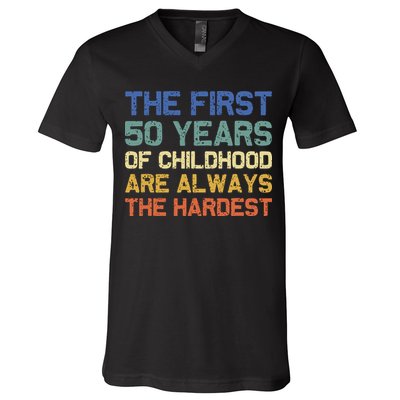50th Birthday Gift Vintage 1972 V-Neck T-Shirt