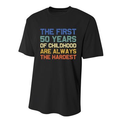50th Birthday Gift Vintage 1972 Youth Performance Sprint T-Shirt