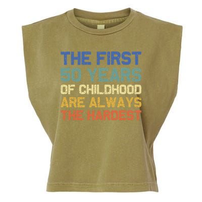 50th Birthday Gift Vintage 1972 Garment-Dyed Women's Muscle Tee
