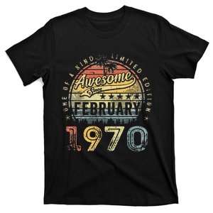 53rd Birthday Gift Awesome Since February 1970 53 Year Old T-Shirt