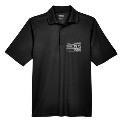 50th Birthday Gift Vintage 1972 Men's Origin Performance Pique Polo