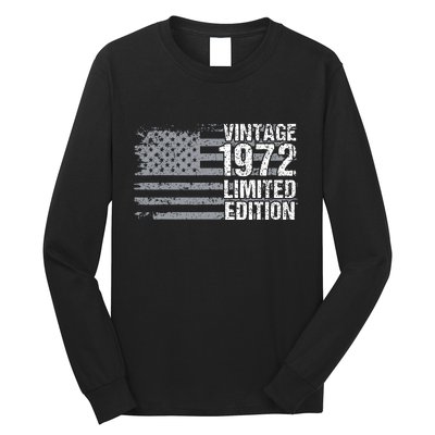 50th Birthday Gift Vintage 1972 Long Sleeve Shirt