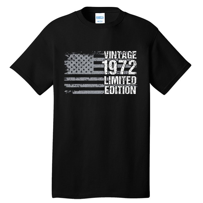 50th Birthday Gift Vintage 1972 Tall T-Shirt