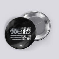 50th Birthday Gift Vintage 1972 Button