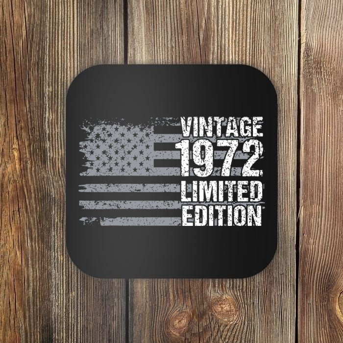 50th Birthday Gift Vintage 1972 Coaster