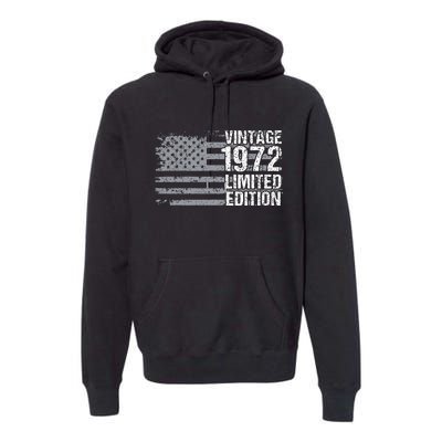 50th Birthday Gift Vintage 1972 Premium Hoodie