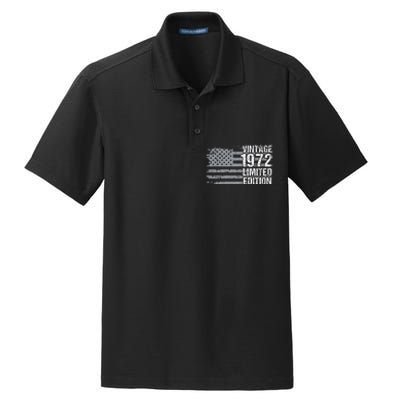 50th Birthday Gift Vintage 1972 Dry Zone Grid Polo