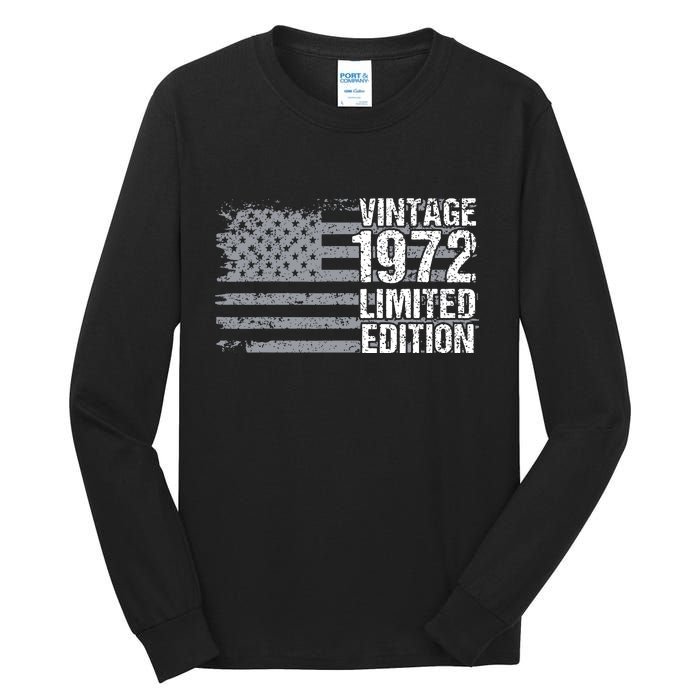 50th Birthday Gift Vintage 1972 Tall Long Sleeve T-Shirt