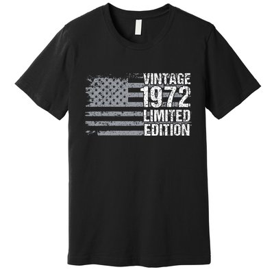 50th Birthday Gift Vintage 1972 Premium T-Shirt