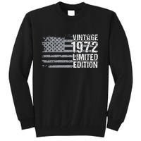 50th Birthday Gift Vintage 1972 Tall Sweatshirt