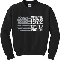 50th Birthday Gift Vintage 1972 Kids Sweatshirt