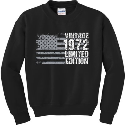 50th Birthday Gift Vintage 1972 Kids Sweatshirt