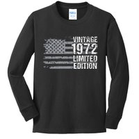 50th Birthday Gift Vintage 1972 Kids Long Sleeve Shirt