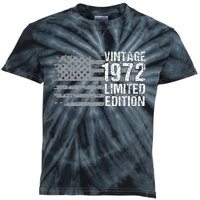 50th Birthday Gift Vintage 1972 Kids Tie-Dye T-Shirt