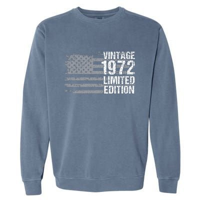 50th Birthday Gift Vintage 1972 Garment-Dyed Sweatshirt