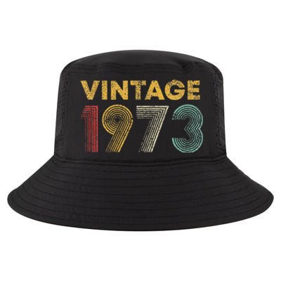 50th Birthday Gift Vintage 1973 50 Years Old Cool Comfort Performance Bucket Hat