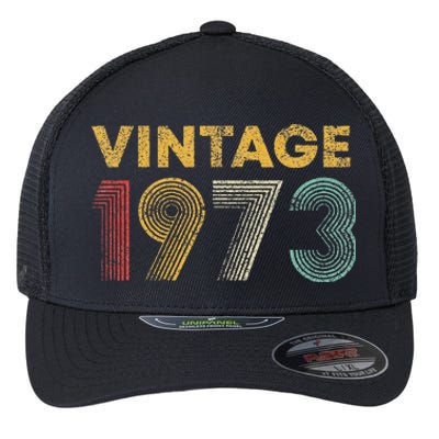 50th Birthday Gift Vintage 1973 50 Years Old Flexfit Unipanel Trucker Cap